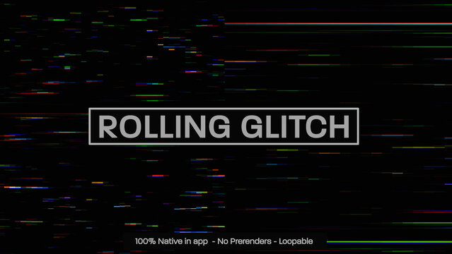 Rolling Glitch Dynamic Motion Overlays