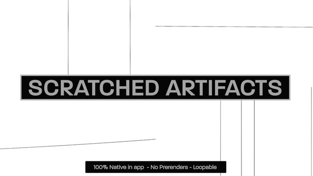 Scratched Artifacts Dynamic Motion Overlays 