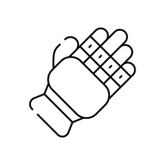 Cricket Glove vector icon
