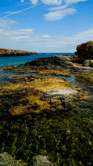 L'incantevole Caletta di Torre Incina, porto sicuro per le piccole berche dei pescatori locali. Bari, Puglia. Italy