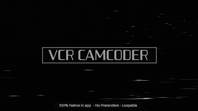 VCR Camcoder Dynamic Motion Overlays 