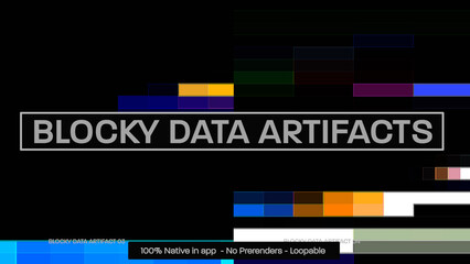 Blocky Data Artifacts Dynamic Motion Overlays