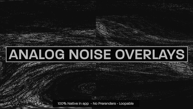 Analog Noise Artifacts Dynamic Motion Overlays