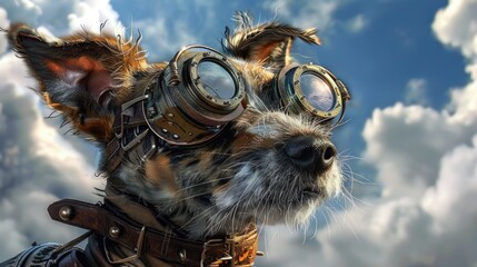 Naklejka premium Steampunk Siberpoo.