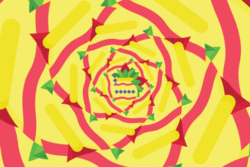 vector optical illusion wallpaper or background