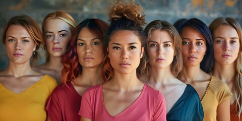 Breaking the silence Diverse women united against domestic violence. Concept Domestic Violence Awareness, Female Empowerment, Activism, Survivor Stories