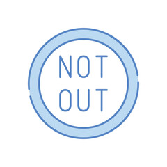 Not out vector icon