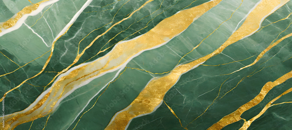 Poster texture with chartreuse green marble tiles complemented by subtle gold veins. experiment. generative