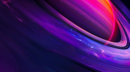  Glorious Saturn's Rings Astronomical Abstract Illustration with Fluff Texture and Fluorescent Colors, Space Station Ultra Detailed Close-Up, Inspired by Nature Abstractions, UHD 16K