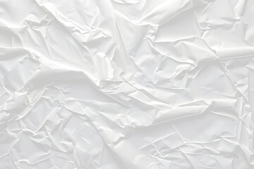 Fototapeta premium white crumpled and creased paper poster texture PNG