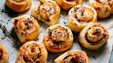 Cheese and Tomato Rolls