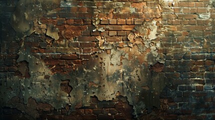 Old distressed grunge brick wall texture background, abstract grunge urban backdrop. Perfect for industrial, urban, and vintage design projects