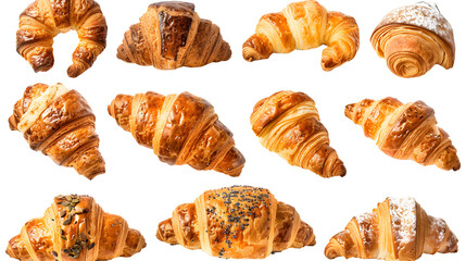 Croissants, transparent image