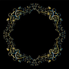 Decorative frames, Retro ornamental frame, Vintage rectangle ornaments and ornate border	