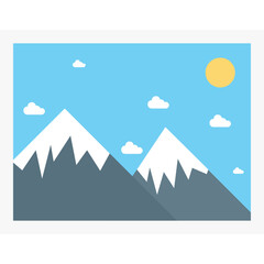 Landmark vector icon in the flat style 