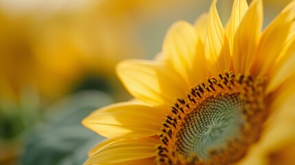 Close-up captures the splendor of a sunflower in full bloom, front view.