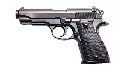 A pistol , a common firearm used for defense or military operations