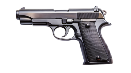 A pistol , a common firearm used for defense or military operations