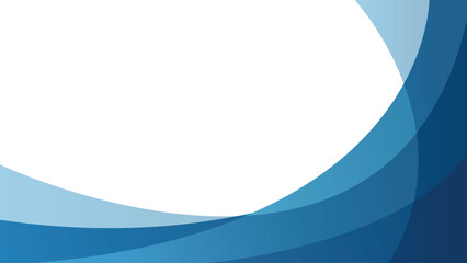 Abstract blue curve banner background vector illustration with multiply layer and copy space for design