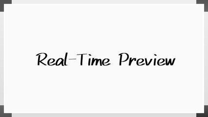 Real-Time Preview のホワイトボード風イラスト