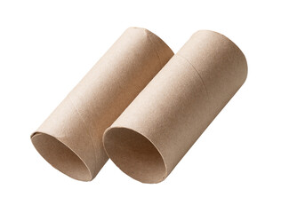 Tissue paper cores isolated with clipping path in png file format