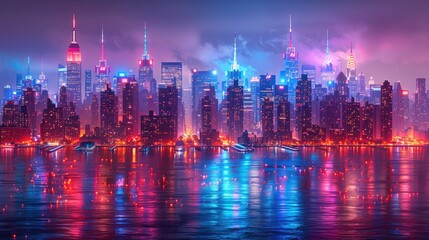 view of the city HD 8K wallpaper Stock Photographic Image  