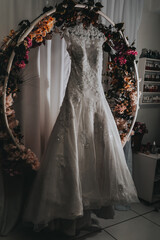 White wedding dress
