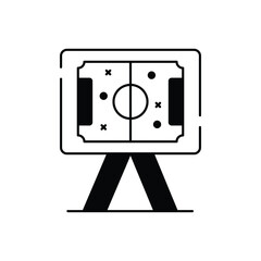 Tactics board vector icon