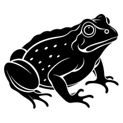 Toad vector  Silhouette illustration and svg