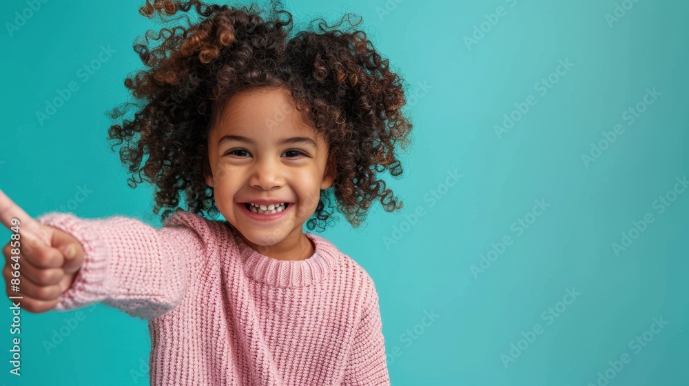 Wall mural the smiling joyful girl