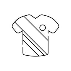 Soccer jersey vector icon