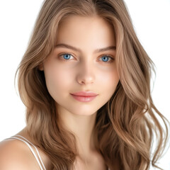 Fototapeta premium Studio Shot of Beautiful Young Woman with Perfect Skin