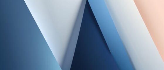 Minimalistic abstract geometric background featuring smooth blue and peach gradients. Ideal for modern design projects and visual concepts.