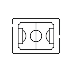 Soccer pitch vector icon