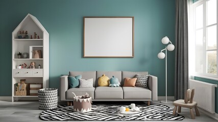 Modern luxury interior designs. Empty painted wall for mockup.Accent furniture and a blank background.Interior trend 2024 year Modern luxury apricot room interior home designs. Mockup wall, Mockups