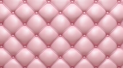 Pink Upholstery with Diamond Stitching