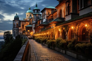 Krakow, Poland, Wawel Cathedral (Katedra Wawelska), a coronation place of Polish kings., generative IA