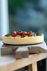 Delicious salty pie with vegetables