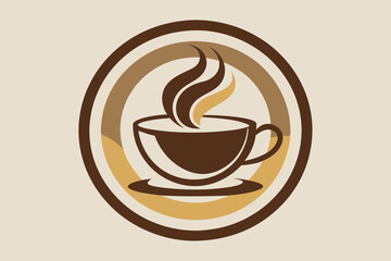 coffee cup logo vector illustration