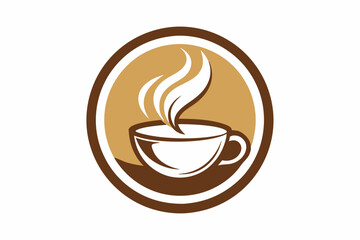 coffee cup logo vector illustration