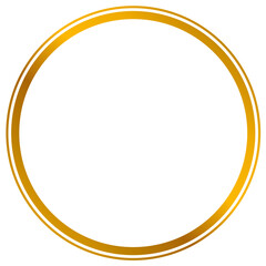 Simple gold circle border