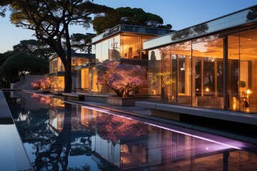 Lisbon, Portugal, the Calouste Gulbenkian Foundation, with museums and gardens., generative IA