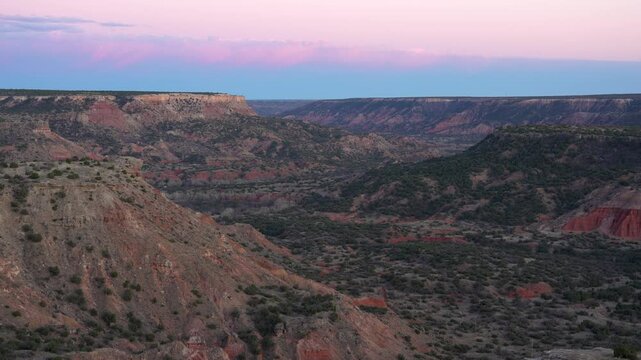 Sunset Texas American Landscape Palo Duro Canyon State Park Sunset Beautiful Canyon