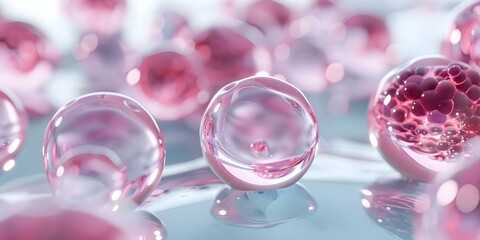 Exploring the Potential of Cellular Therapy through 3D Visualization of Embryonic Stem Cells. Concept Cellular Therapy, 3D Visualization, Embryonic Stem Cells, Biological Research, Medical Innovation