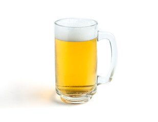 light beer isolated on white background