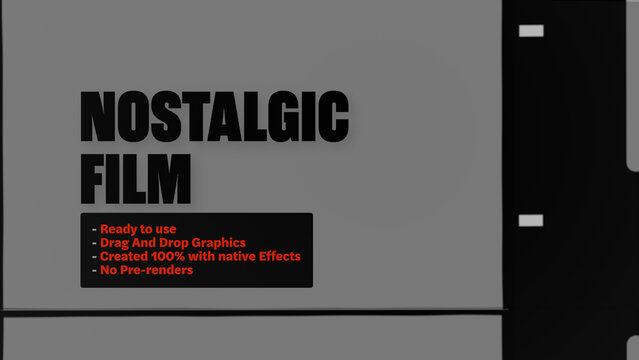 Nostalgic Film Film Strip Reel Motion Overlays  - Vertical