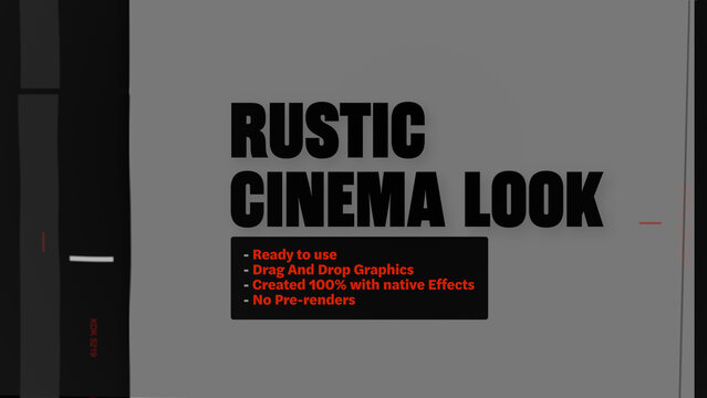 Rustic Cinema Look Film Strip Reel Motion Overlays  - Vertical