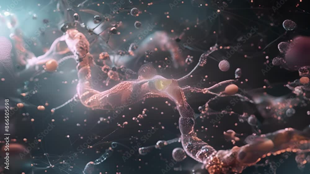 Poster a reconstruction animation revealing the complex network of interactions between histone proteins an