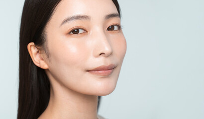 若く美しいアジア人のビューティーイメージ	