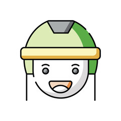 Player face vector icon